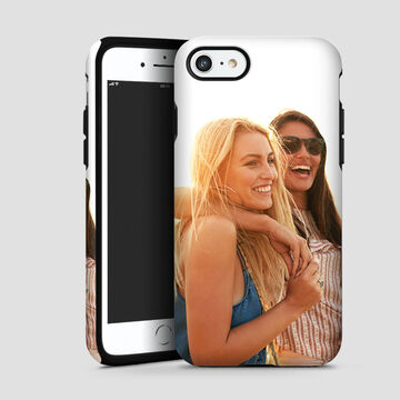 photo of two woman printed onto a tough phone case
