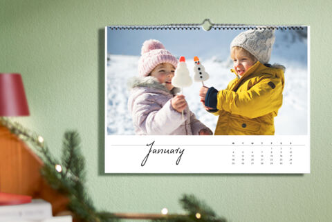 Wall calendar A5 Landscape