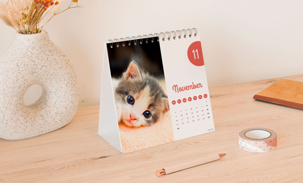 Square Desk Calendar