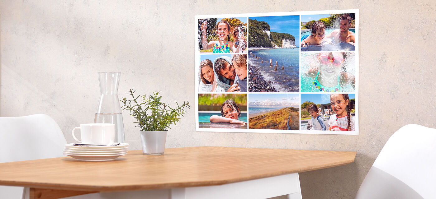 panoramic photo printed as a large poster