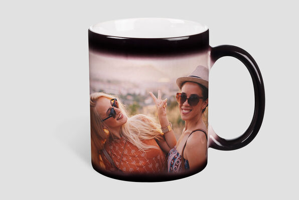 personalised magic mug that reveals photo when warm