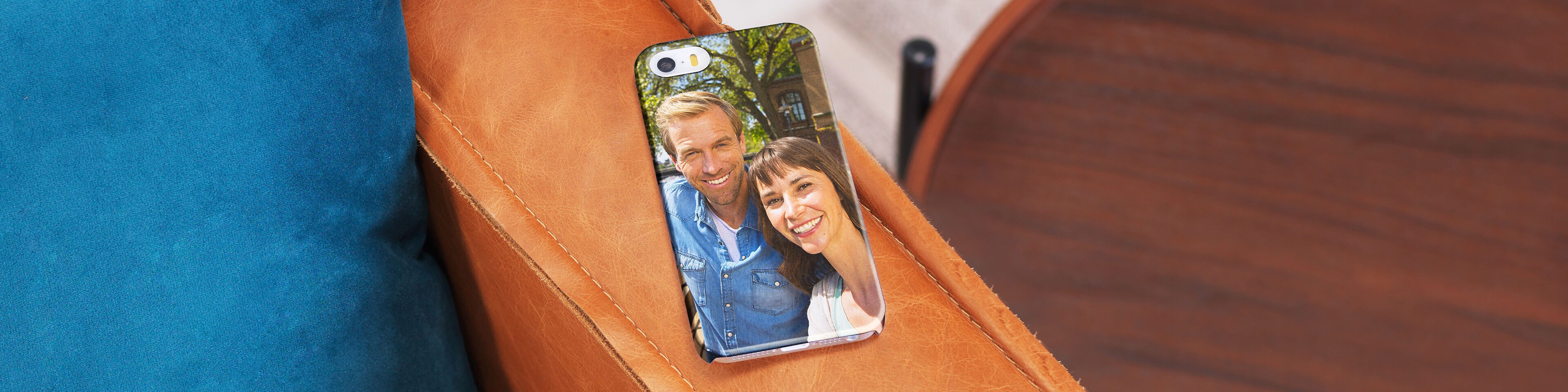 Photo of couple printed onto a premium phone case for iPhone and Android